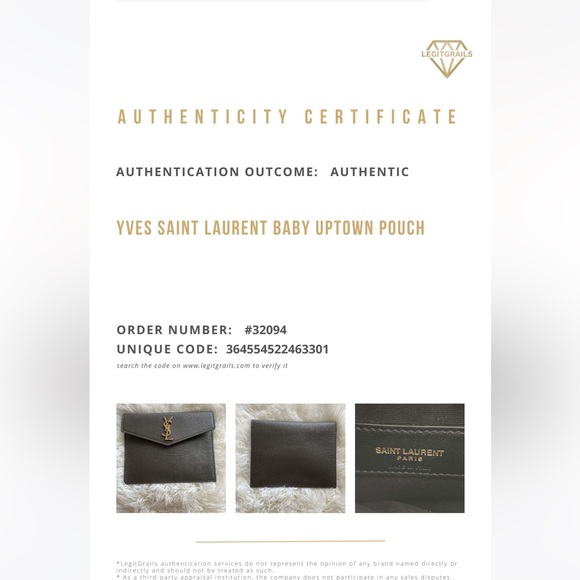 YSL Baby Uptown Pouch- NO OFFERS - Picture 12 of 13